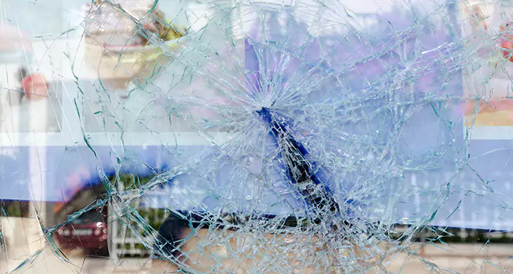 Cracked Glass Balcony Door Repair in Four Corners, FL