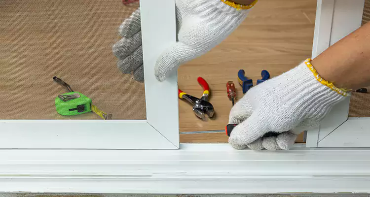 Sliding Glass Door Off Rails Repair in Four Corners, FL