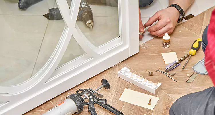 Interior Patio Door Casing Repair in Four Corners, FL