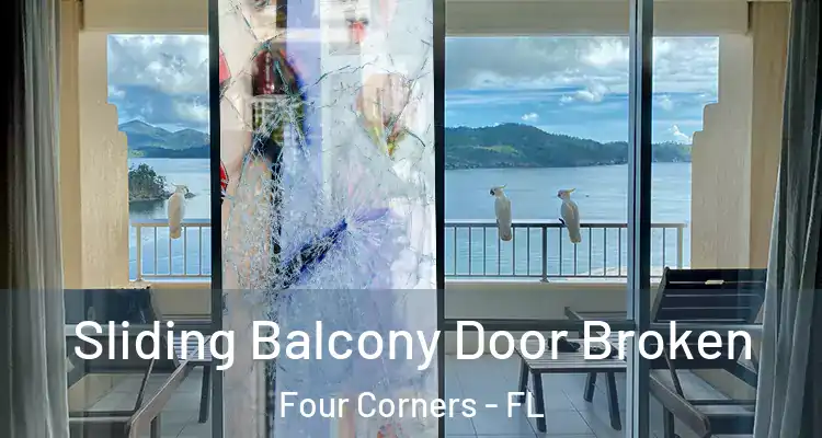  Sliding Balcony Door Broken Four Corners - FL